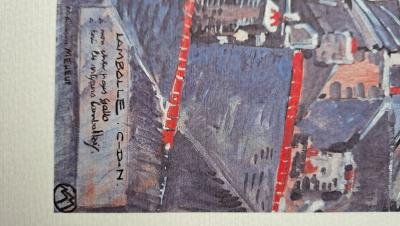 Mathurin Méheut (d’après) (1882-1958) - Lamballe, vu du clocher Saint-Jean - Impression numérique 2