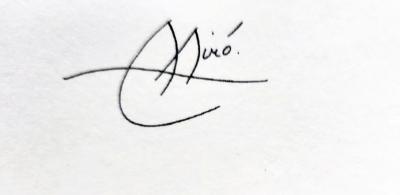 Joan Miro (d'après) - Lithographie Edition Limitée à 100 exemplaires, signée et numérotée 2
