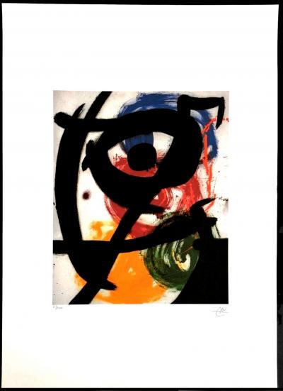 Joan Miro (d'après) - Lithographie Edition Limitée à 100 exemplaires, signée et numérotée