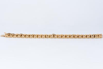 Bracelet en or jaune 18 carats, maille souple fantaisie 2