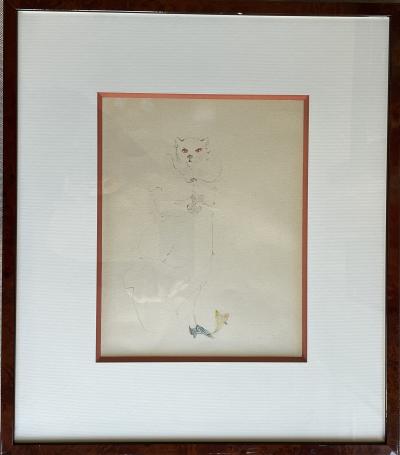 Léonor FINI - dessin original signé 2