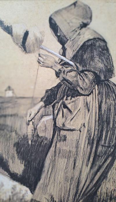Mathurin Méheut (d’après) (1882-1958) - La fileuse à la poterie - Impression numérique 2