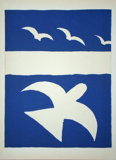 Georges BRAQUE - Les Oiseaux, 1955 - Original lithograph 2
