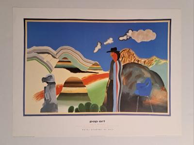 David Hockney, Rock mountains and tired Indians, 1965 2