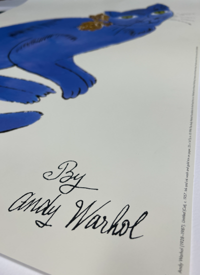 Andy Warhol, Cat, 1957, poster 1996 2