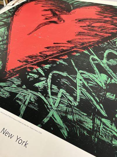 Jim Dine, Rancho Heart Woodcut, rare grande version, MOMA, 1999 2