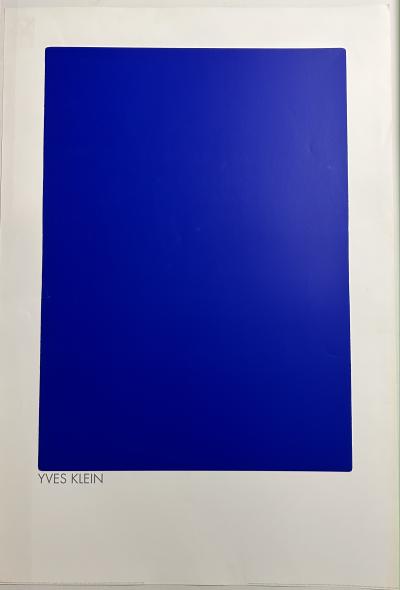 Yves Klein, Monocrome beleu, san titre (Ikb73), 1960, 2000, poster