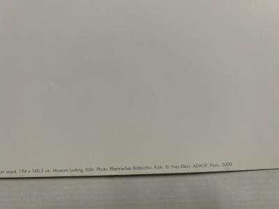 Yves Klein, Monocrome beleu, untitled (Ikb73), 1960, 2000, poster 2