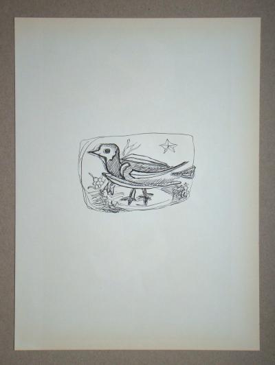 Georges BRAQUE - Trois Oiseaux, 1955 - Lithographie originale 2