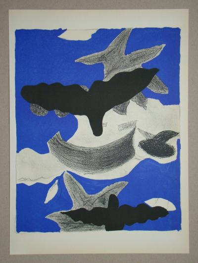Georges BRAQUE - Deux Oiseaux Avec Nuages, 1955 - Original lithograph 2