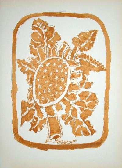 Georges BRAQUE - Le Tournesol, 1955 - Lithographie originale signée 2