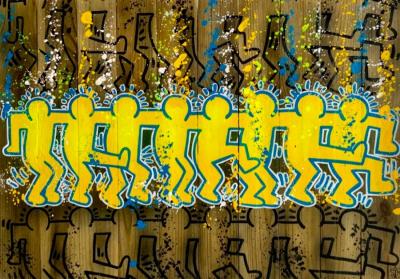 Skayzoo - Joy of Motion - Technique mixte sur bois 2