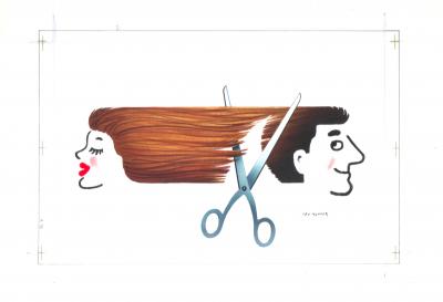 Léo Kouper - Illustration étude publicitaire coiffure