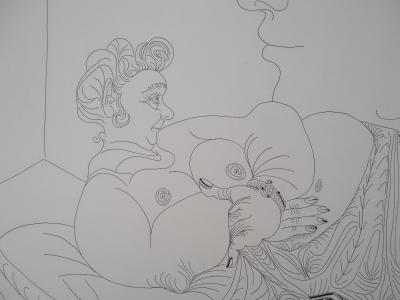 Pablo Picasso : Le double regard du peintre - Gravure originale signée 2
