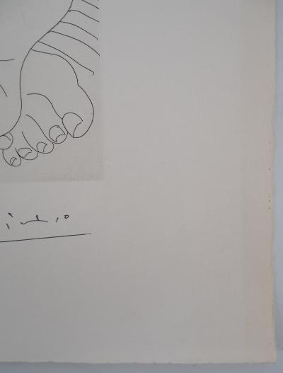 Pablo Picasso : Le double regard du peintre - Gravure originale signée 2