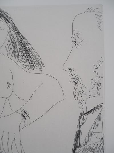 Pablo Picasso : Degas chez les filles - Gravure originale signée 2