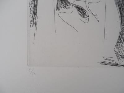 Pablo Picasso : Degas chez les filles - Gravure originale signée 2