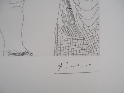 Pablo Picasso : Degas chez les filles - Gravure originale signée 2