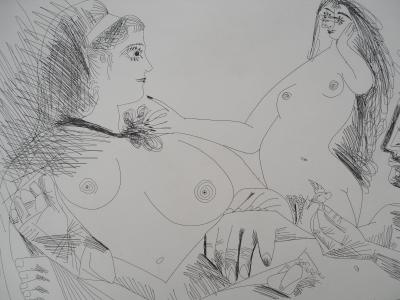 Pablo Picasso : Jeune femme à sa toilette - Gravure originale signée 2
