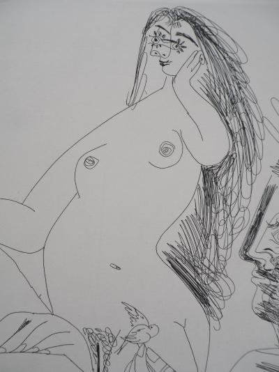 Pablo Picasso : Jeune femme à sa toilette - Gravure originale signée 2