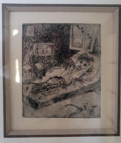 Erika - gravures érotiques 1999 cadre sous verre 2