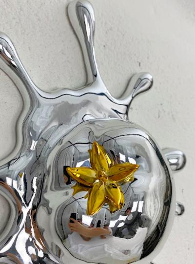 Sagrasse - Splat Silver - Résine et poudre de marbre 2