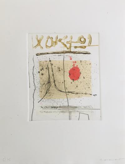 James COIGNARD - Carnet de voyage, 1982 - Gravure originale au Carborandum signée au crayon 2