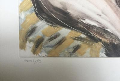Romain SUZZONI - Couple enlacé - Monotype unique signé 2