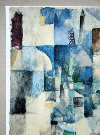 Robert DELAUNAY (d’après) - La fenêtre n°2, 1957 - Pochoir en couleurs 2