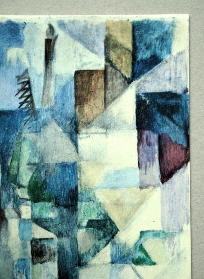 Robert DELAUNAY (d’après) - La fenêtre n°2, 1957 - Pochoir en couleurs 2