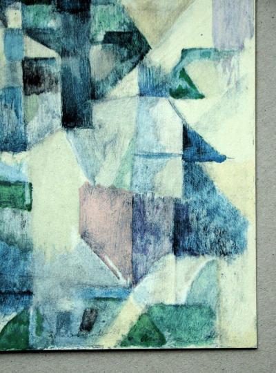 Robert DELAUNAY (d’après) - La fenêtre n°2, 1957 - Pochoir en couleurs 2