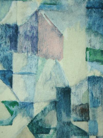 Robert DELAUNAY (d’après) - La fenêtre n°2, 1957 - Pochoir en couleurs 2