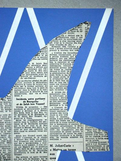 Georges BRAQUE (after) - Papier collé, 1956 - Serigraphy monogrammed 2