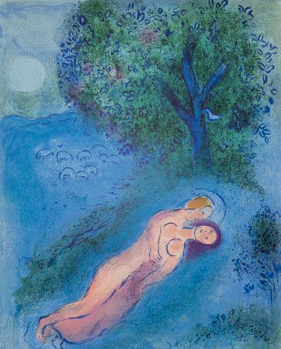 Marc CHAGALL : Daphnis et Chloé - Affiche originale signée 2