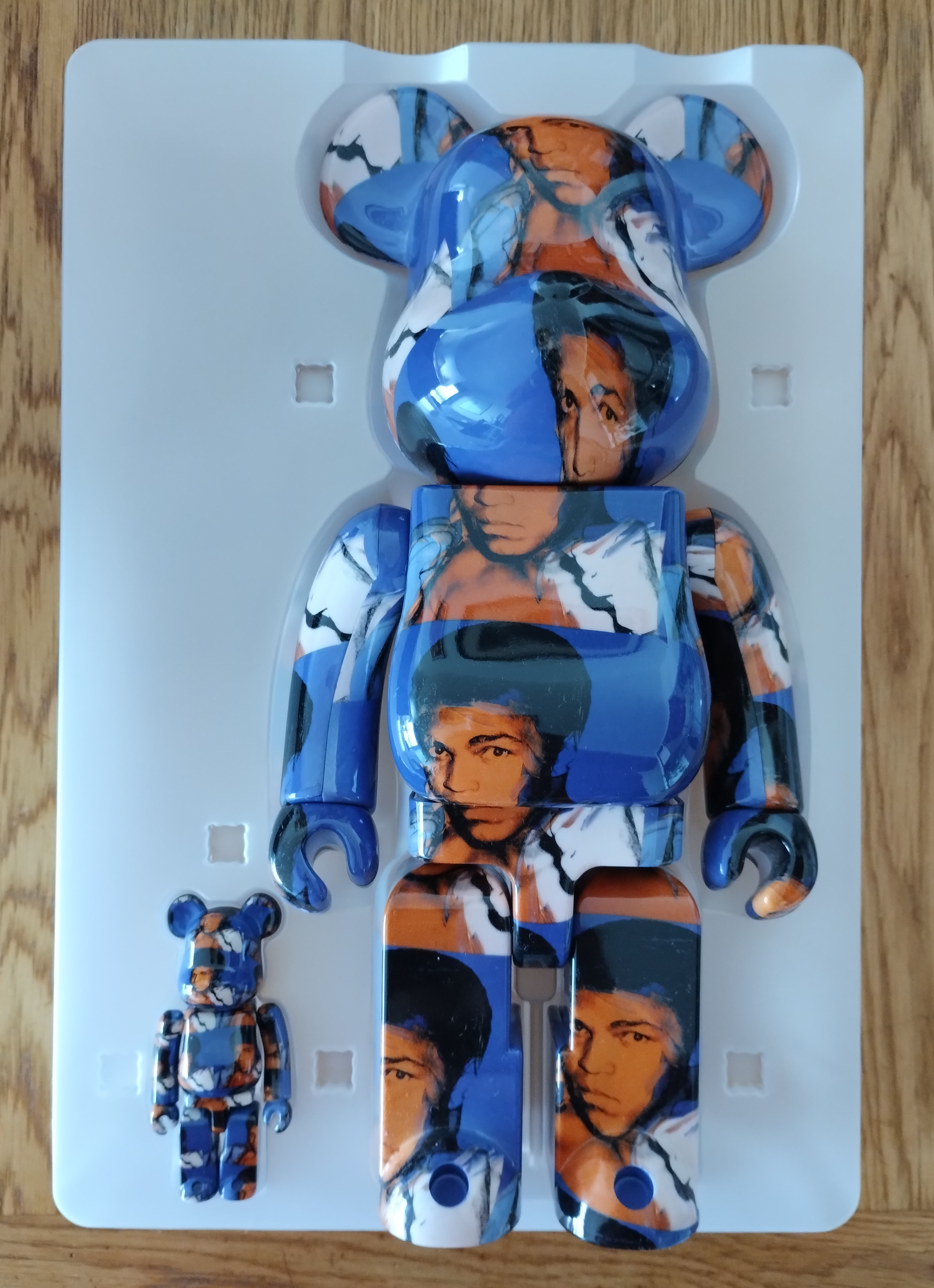 Medicom Toy - Be@rbrick Andy Warhol Muhammad Ali 400&100
