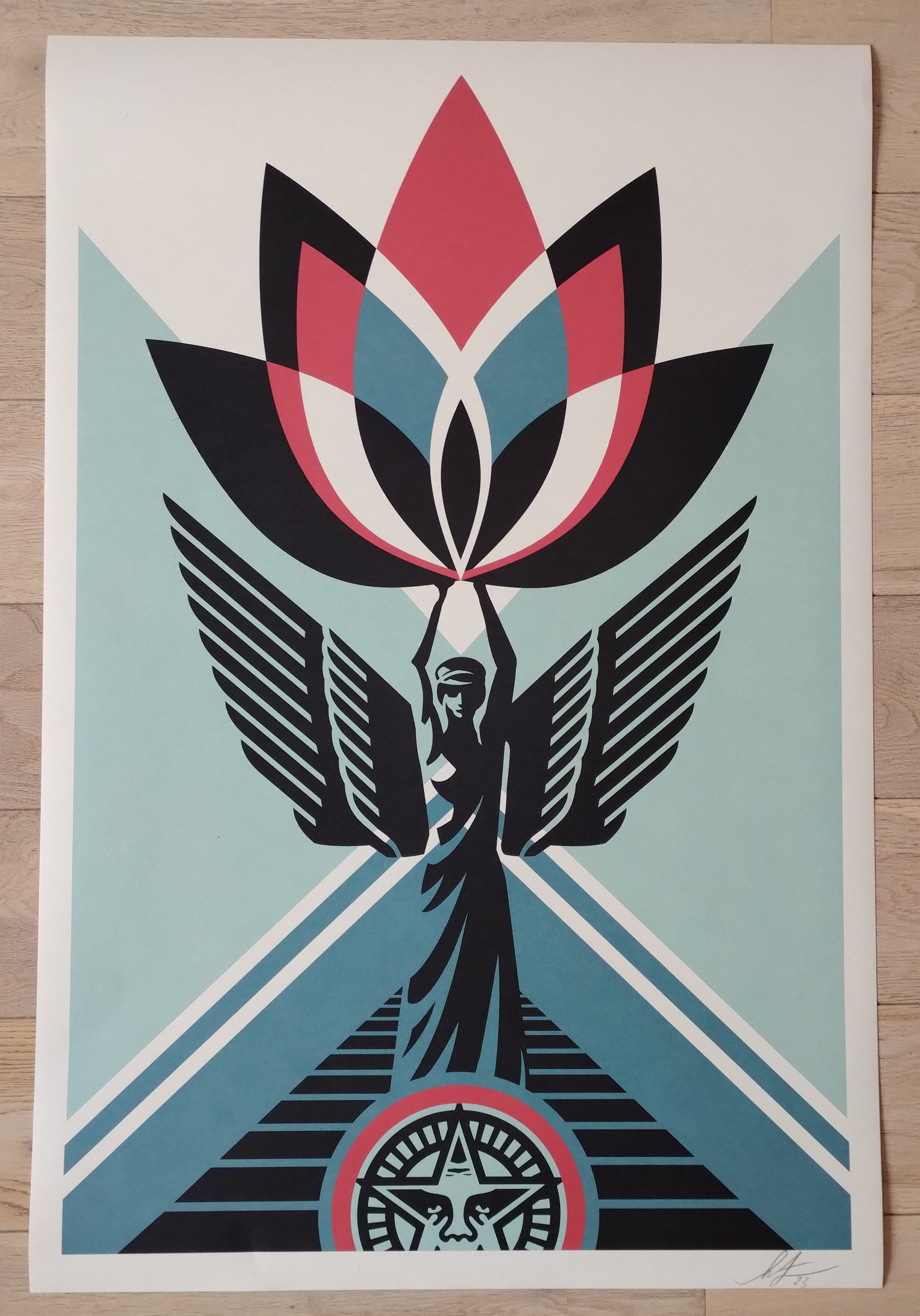 Affiche Dave Chappelle Par Shepard Fairey – Obéi Giant – Signée Et Numérotée – 2014 – Sérigraphie 18x24 Pouces