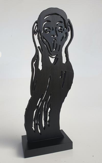 PYB - CRI de Munch , 2023- Sculpture pop street art 2