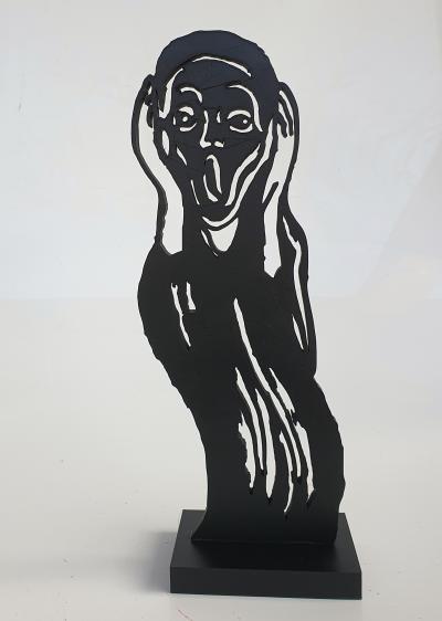 PYB - CRI de Munch , 2023- Sculpture pop street art 2