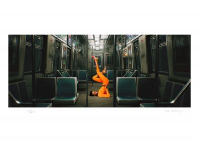 Mr Strange - Orange and Green, 2023 - Giclée sur papier Hanhemühle 2