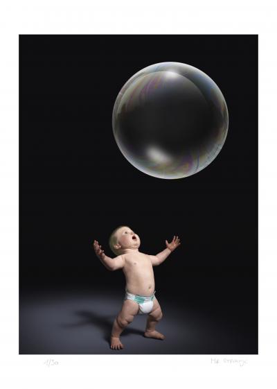 Mr Strange - The Little Boy and the Big Bubble, 2023 - Giclée sur papier Hanhemühle 2