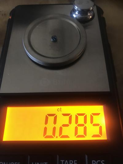 Rare Diamant bleu « fancy deep blue » naturel de 0,28.5 carats certifié 2