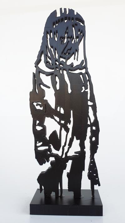 PyB - Banksy girl Bataclan , 2023 - Sculpture pop street art 2