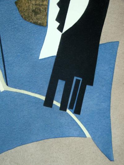 Alberto MAGNELLI (d’après) - Papier collé, 1956 - Pochoir sigend et daté 2