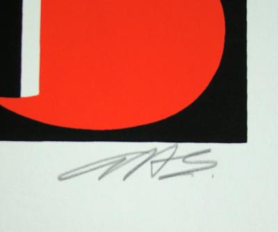 Anna BEÖTHY-STEINER - Composition, 1972 - Original screen print hand-signed 2