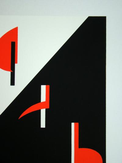 Anna BEÖTHY-STEINER - Composition, 1972 - Original screen print hand-signed 2