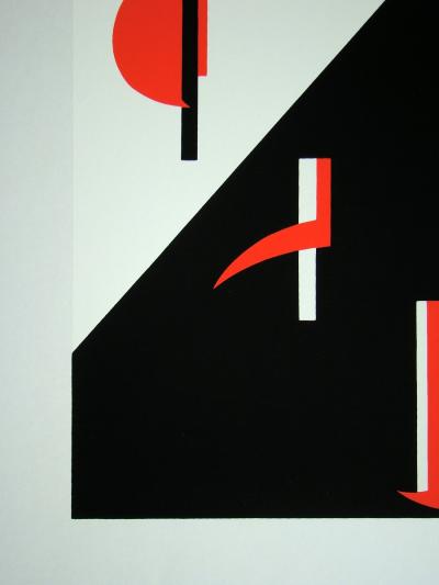 Anna BEÖTHY-STEINER - Composition, 1972 - Original screen print hand-signed 2