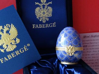 Oeuf impérial de la Maison Fabergé numéroté - numéroté COA - Boîte originale avec aigle - Finition or 24 carats 2