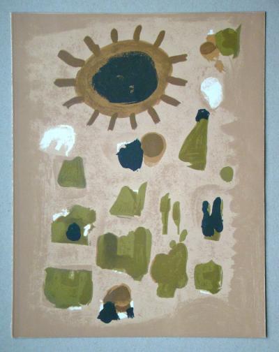 Roger BISSIÈRE - Composition, 1964 - Lithographie originale 2