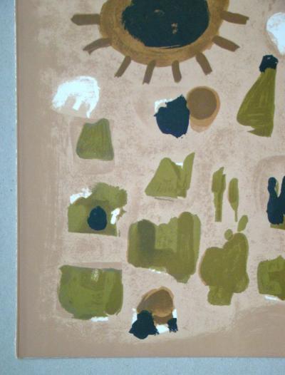 Roger BISSIÈRE - Composition, 1964 - Lithographie originale 2