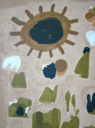 Roger BISSIÈRE - Composition, 1964 - Lithographie originale 2